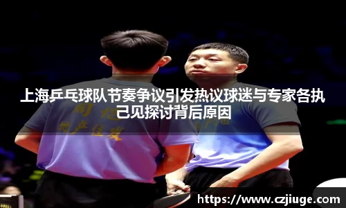 上海乒乓球队节奏争议引发热议球迷与专家各执己见探讨背后原因
